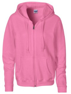 Girls Coton Fleece hoodie with Front zipper