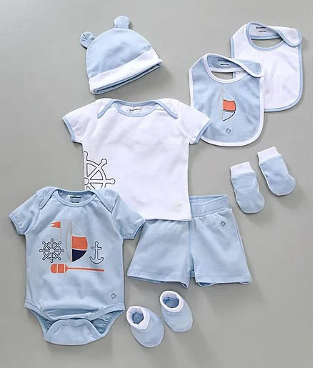 100 % cotton - 8pc ensemble set - Infants